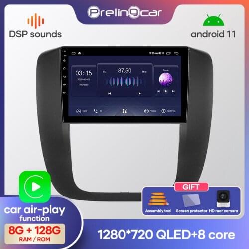 Prelingcar Android 10.0 2 din Car Radio Multimedia Player Navigation GPS For chevrolet Tahoe GMC Yukon3 SIERRA 2015 Octa-Core