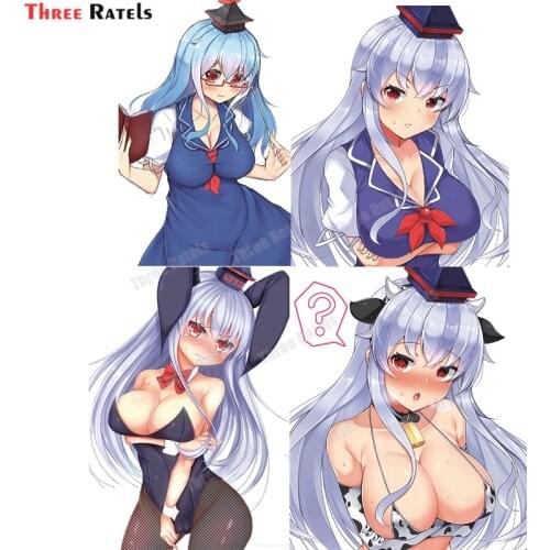 Three Ratels A741 Kamishirasawa Keine Touhou Car Anime Sticker Full Decal For Motorcycle Skateboard Laptop Decoration