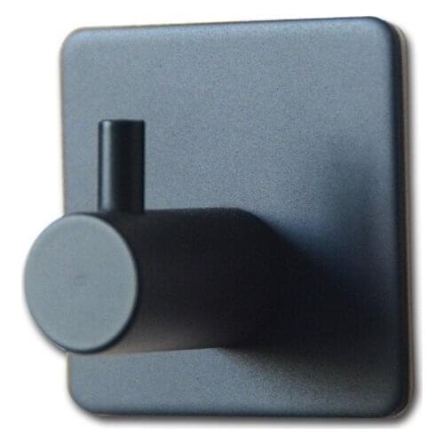 Black Hook Wall Hook Towel Hook for Bathroom Aluminum Coat Hook Rustproof Hook Hanger for Kitchen Hardware