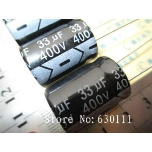 Free shipping 50PCS 400V 33UF Electrolytic Capacitor 16x23mm