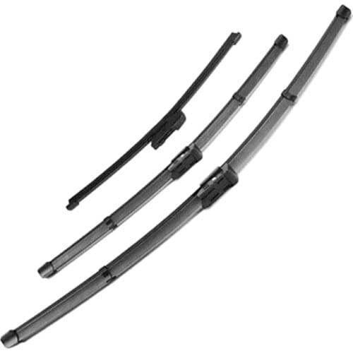 Car Front and Rear Wiper Blade Kit Windshield Wiper Strip for Tiguan MK2 2017 2018 2019 2020