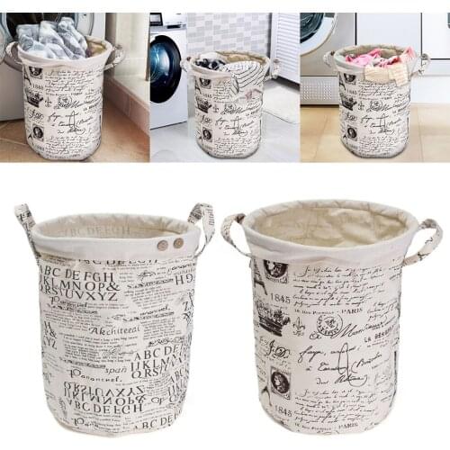 Storage Bins Nursery Hamper Waterproof Foldable Canvas Laundry Basket Bin Large Storage Bag Washing Clothes Hamper Kids Boys