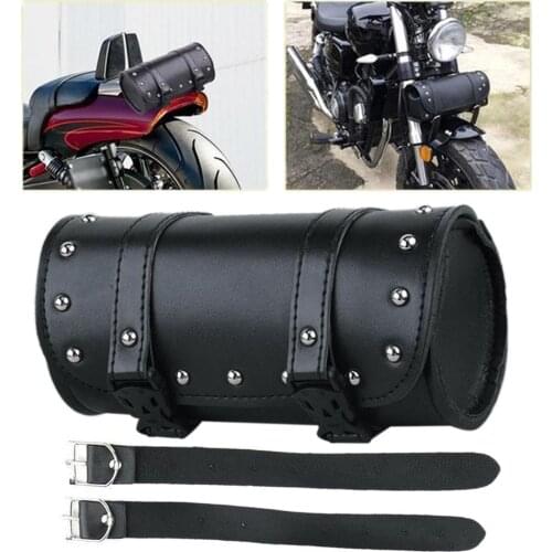 Motorcycle Bag Motorcycle Faux Leather Waterproof Saddlebag Front Rear Pocket Pouch Storage Bag Motorcycle Accessories 2020