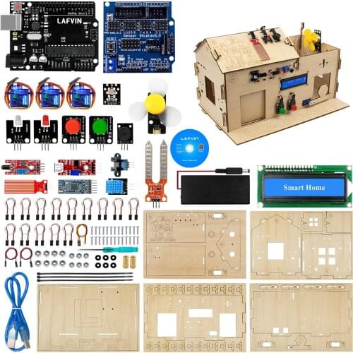 LAFVIN Smart Home Kit Learning Programming Kits with Uno R3 Board for Arduino UNO DIY STEM