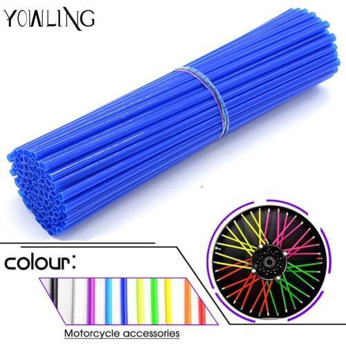 Motorcycle Wheel Rim Spoke Skins Covers Wrap Decor Protector Kit for yamaha yz CR YZ RM KX 50 80 125 250 450 500 CRF YZF RMZ