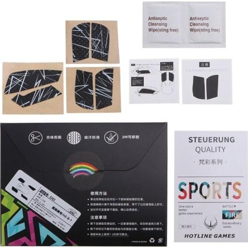 DIY Handmade Non Slip Suck Sweat Mouse Skin Skates for logitech G403 G603 G703