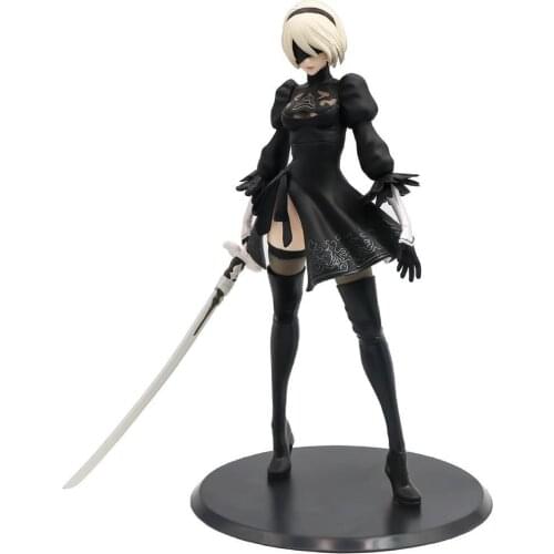 NieR Automata 2B YoRHa No.2 Type B Smll Sword Version PVC Figure Doll Collectible Model Figurine Toy
