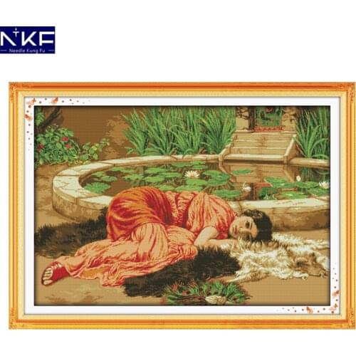 NKF Comfortable Cross Stitch Painting DIY Kits Cross Stitch for Embroidery Home Decor Needlework Cross Stitch Pattern