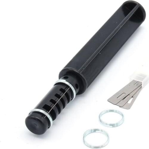 Leather Cutting Knife Hand Rotary Cutting Wire Cutter DIY Leather Strip Strap Cutting Tools with 3 Blade