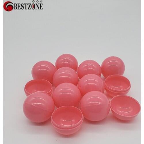 20Pcs/Pack D38MM Plastic Surprise Ball Capsules Toy Empty Container Pink Kids For Vending Machine Novelty Funny Children Gifts
