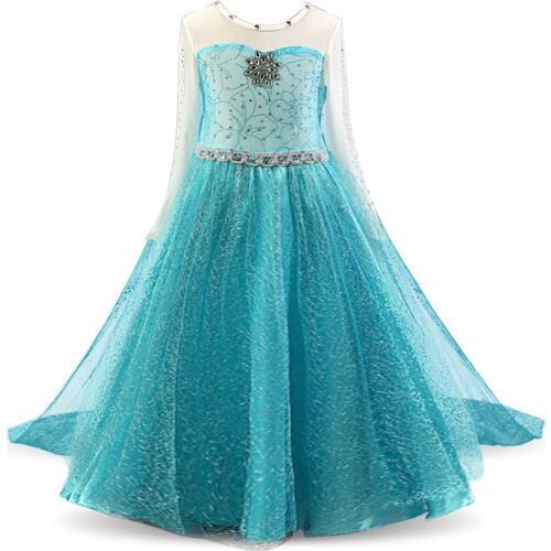 Halloween Cosplay Girls Dress Princess Costume Kids Dress Birthday Party Dress Up Clothes Fantasia Childrens Clothing