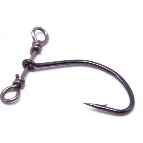 CATCHSIF 35pcs Drop Shot Finesse Fishing hooks with Swivel 100% free rotation