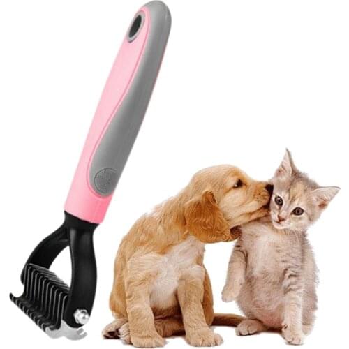 Dog Comb Cat Hair Remover Brush Pets Brush For Long Short Hair Pet Grooming Puppy Hair Shedding Trimmer Comb Portable Brush