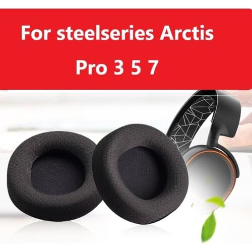 Replacement Earpads for SteelSeries Arctis Pro 3 5 Gaming Headset Sheep Skin Ear Pads Cushions Earmuff Cover Noise Cancelling