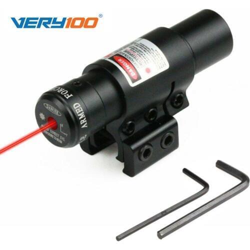 Tactical Aiming Red Laser Dot Sight Weaver Picatinny Rail Mount 20mm for Rifle