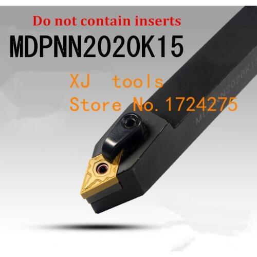 MDPNN2020K15 CNC Turning Lathe Machine Tools Lathe Cutting Tools 62.5 degrees External Turning Tool Holder 20*20*125MM