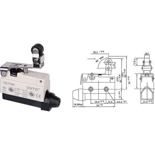 Top Quality Original CNTD CZ-7144 Micro Switch/Limit Switch Outer shell covered with intensive plastic/Water-proof/Oil-proof