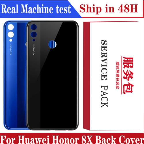 High Quality Back Housing Replacement For Huawei Honor 8X Back Cover Battery Glass For Huawei Honor 8X Rear Cover