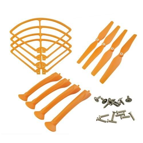 X8HW Propeller Protective Frame Landing Skid Spare Part Set for SYMA X8C X8W X8HC X8HW RC Drone Accessory X8HW Spare Part Orange