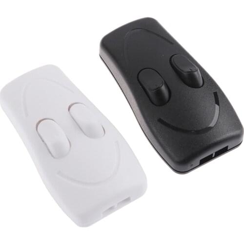 1PCS Table Lamp Double Control Switch Floor Light Push Button Switches Black and White Colors Optional