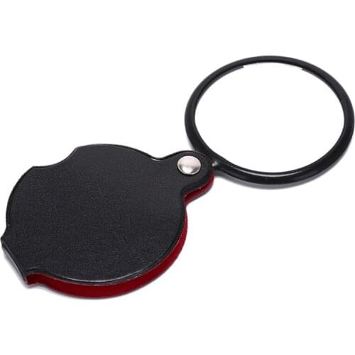 1 PC mini pocket 6x 65mm folding jewelry magnifier magnifying eye loupe glass lens