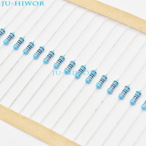 1000pcs/lot) 620 680 750 820 910 ohm ohms DIP 1/4W Watt 0.25W 1% Metal Film Resistor Resistors