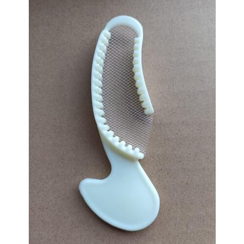 100X Denture Tray Dental Impression Trays Large Half Denture Bite Registration Net Gauge White Disposable Model C