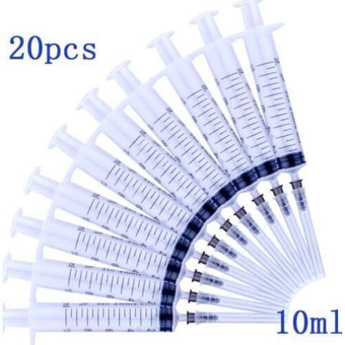 20pcs,Disposable Plastic Industry Syringe with Needles 10ml sterile Injector with needle,Wholesale, Price 10% off over 10 packs