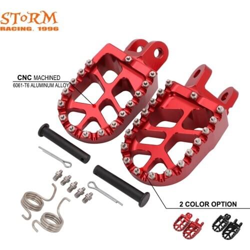 2020 Motorcycle Footrest Footpegs Foot Pedal Pegs For Honda Kawasaki CR80R 85R XR250R 400R 600R 650 L R CRF1000L DTC KLX 250
