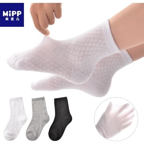 6 pairs / mesh thin boy children socks children new summer baby cotton candy color short womens socks
