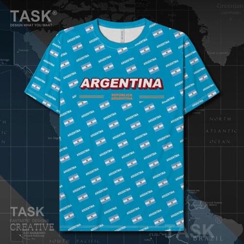 Argentina Argentine ARG Quick Dry t shirt mens fashion mens clothing shirts Short Sleeve sports t-shirt casual summer clothes