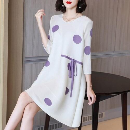 AZTERUMI Summer Polka Dot Dresses