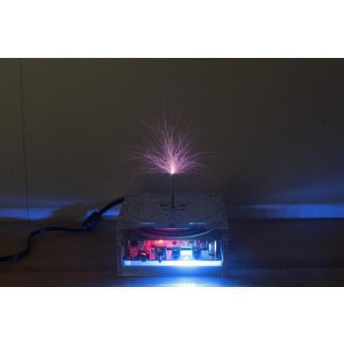 Bluetooth Music Tesla Coil Flat Tesla Coil Plasma Speaker Hand Touch Lightning in Palm