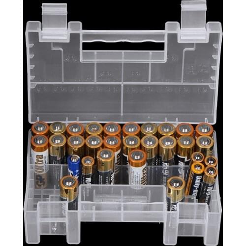 New Portable Hard Plastic Batteries Case High Quality AA AAA Battery Healthy Storage Box Holder Organiser For Home Office