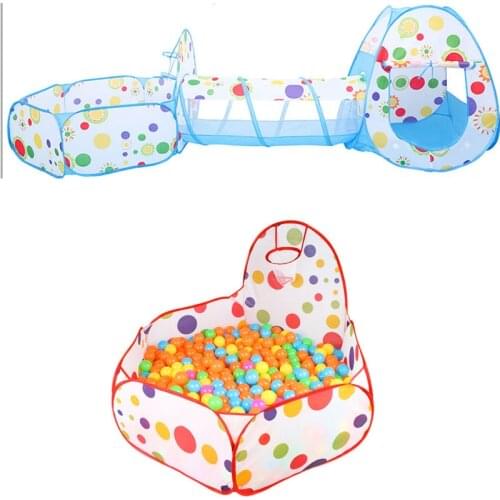 Kids Children Playpen Indoor Ball Pool Play Tent Kids Safe Polka Dot Hexagon Playpen Portable Birthday Party Gift Decoration