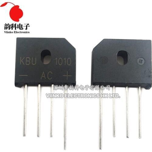 5PCS KBU1010 KBU-1010 10A 1000V Diode Bridge Rectifier ZIP