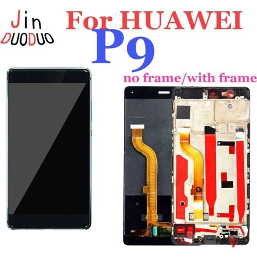For Huawei P9 Touch Screen Digitizer Display Assembly For Huawei EVA-L09 EVA-L19 LCD Display With Frame Repair Part
