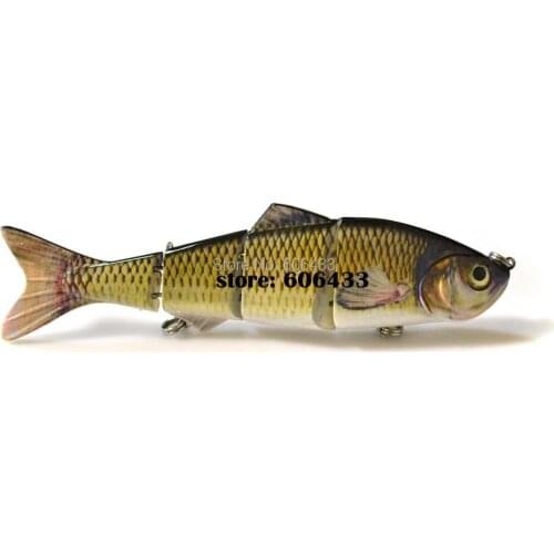Deep sea Fishing Fish Multi section Lure 4 Segment Swimbait Crankbait hook Tackle Slow 15cm/35g 8008-FL4BLM01 Free shipping