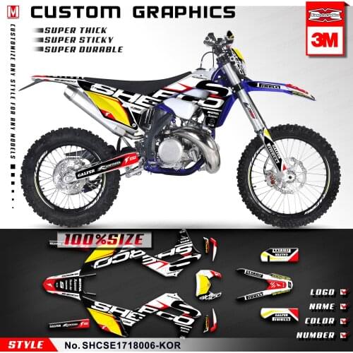 KUNGFU GRAPHICS Motocross Stickers for Sherco Enduro SE-R SEF-R FSE 2017 2018 2019 2020 2021 SC SCF 2017 2018 2019 2020 2021
