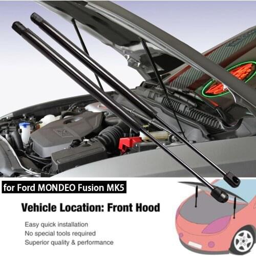 For Ford MONDEO MK5 for Ford Fusion 2013-2020 Bonnet Hood Carbon fiber Modify Gas Struts Lift Support Shock Damper Absorber