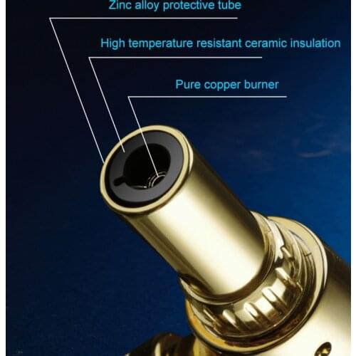 Culinary Torch Lighter Refillable Flamethrower Kitchen Cooking Torch with Adjustable Flame Safety Lock for BBQ Crafts SCIE999