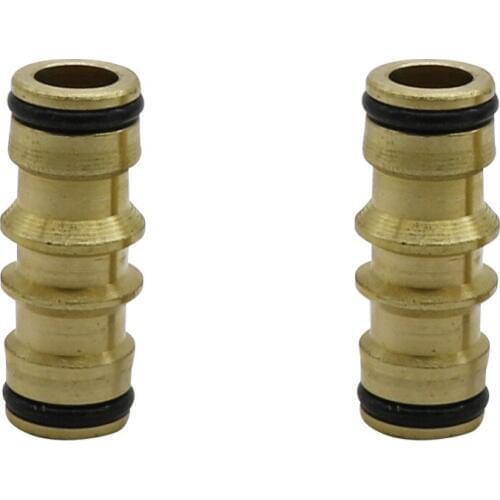 Brass Bidirectional Quick Connect Car Wash Cleaning Water Pipe Connector Watering Automatic Micro Irrigation Fittings 20 Pcs