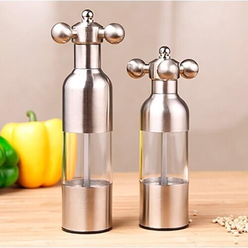 Pepper Mill Gadgets Pepper and Salt Grinder Grinding 4 Color Garlic Grinding Spice Grinder Kitchen Creative Tools BBQ Accessory