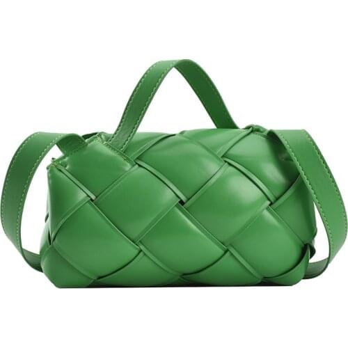 Cute Womens Purses And Handbags Luxury Crossbody All Match Leather Shoulder Bag For Ladies Lattice Designer Weave Messenger Bags