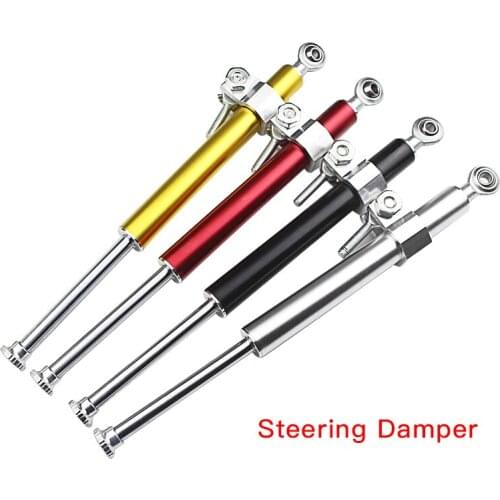Motorcycle Stabilizer Steering Damper 4 Colors Universal 330MM Aluminum Alloy Shock Absorber Direction Damper Accessories