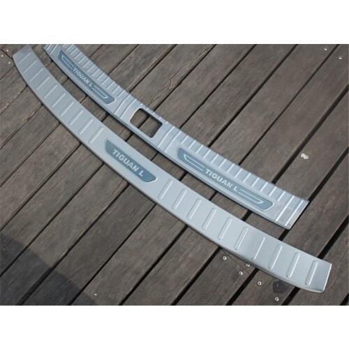 For Volkswagen Tiguan L 2017-2021 stainless steel trunk threshold guard plate anti-scratch protection car accessories