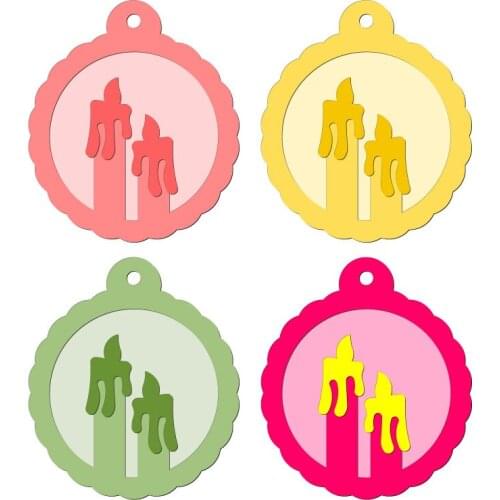 New Photo frame, candle Wooden Die Scrapbooking C2750 Cutting Dies Multiple Sizes Compatible with most die cutting machines