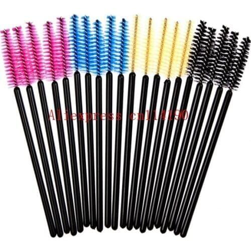 Newarrive Professional Makeup Disposable Eyelash Brush Mascara Wands Applicator Spoolers Eye Lashes Cosmetic Brushes Makeup Tool