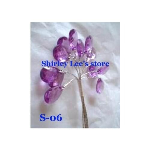 Wholesale--1000pcs diamente sticks SINGLE CRYSTAL PICK MORE COLORS w/wired stem (Free Shipping)