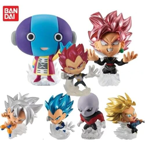 Bandai Genuine Gacha Candy Toy Son Goku Son Gohan Broli Vegeta IV Zamasu Burdock Frieza Action Figure Model Toys